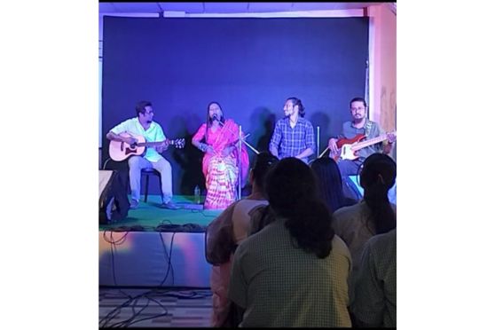 Students used different interfaces  to articulate their diverse academic thoughts.Shiraz Ali Khan and the band Indian Blue, The Milliput mesmerized us with their musical presentation. Different handcrafted pieces,book fair and food stall created a culturally rich ambience altogether.