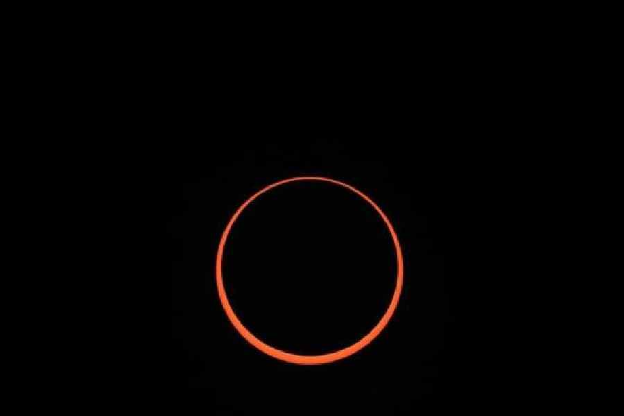 The annular solar eclipse in New Mexico on October 14