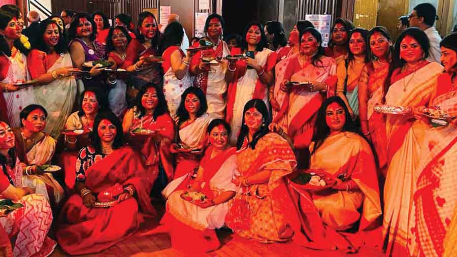 ‘Sindur khela’ is one of the annual highlights of LSU