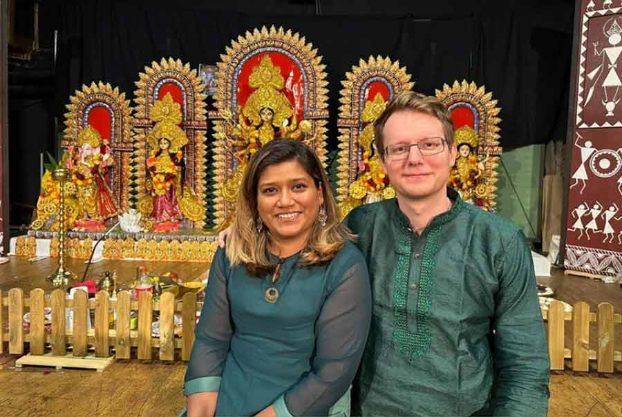 Nusrat Jahan Shaba, a Bangladeshi citizen, with her Swedish partner, Kristoffer Aronsen, arrived from Malmo City, around 65 kilometres away from Helsingborg, to participate in the festivities