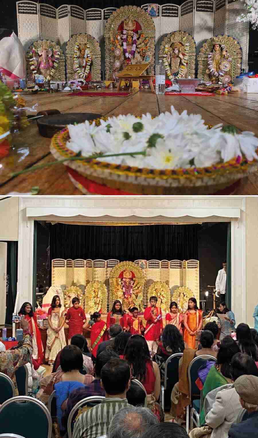 Proyas is a ‘Sarbojanin’ Durga Puja held in Chipperfield Village Hall, Kings Langley. This year the Durga Puja was marked by a series of shows and events like a fashion walk, Bollywood medley, as well as street food pop-ups and a handicraft bazaar 