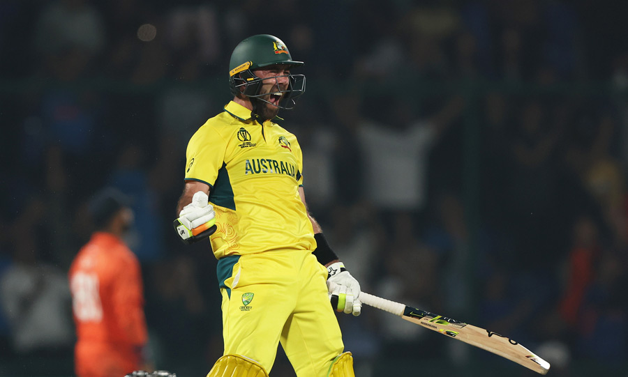 Glenn Maxwell (Australia): There is a school of thought that argues how Maxwell’s off-spin may be more crucial for Australia’s chances in India than his erratic batting. Against Pakistan on Friday, neither was particularly effective. But come Delhi on Wednesday, the Big Show was in full swing, breaking Aiden Markram’s record for the fastest 100 in World Cups by hitting three figures in just 40 balls. Facing his first ball in the 40th over, Maxwell basically played a T10 match, scoring almost 80 per cent of his runs in fours and sixes, including some scintillating reverse sweeps