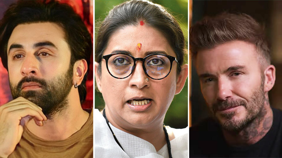 (L-R) Ranbir Kapoor, Smriti Irani and David Beckham are among the newsmakers of the week