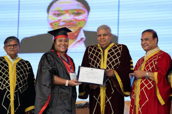 Meritorious student receives degree from VP