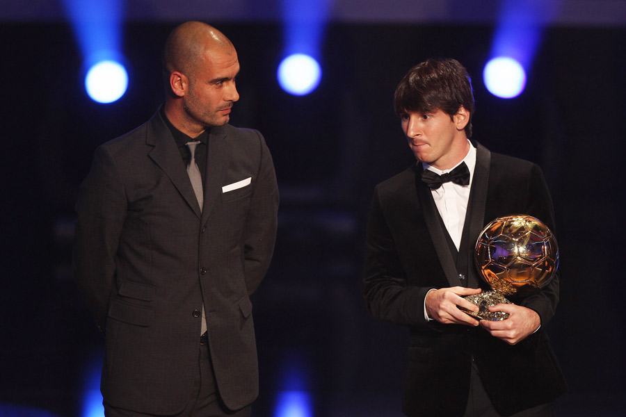 Best at Barcelona, best in the world (2010): Wesley Sneijder must have thought that winning a European treble with Inter Milan and reaching the World Cup final with the Netherlands would have made him the favourite for the Ballon d’Or. Instead, the Dutch playmaker was not even on the podium, which was a clean sweep for Barcelona. As World Cup winners, Iniesta and Xavi were tipped to be the top two, but it was Messi’s club dominance that gave him close to 23 per cent of the votes. A total of 60 goals and 17 assists may not have made Messi a world champion, but it made him the first winner of the Ballon d’Or in successive years this century, with then Barcelona coach Pep Guardiola fittingly handing over the trophy