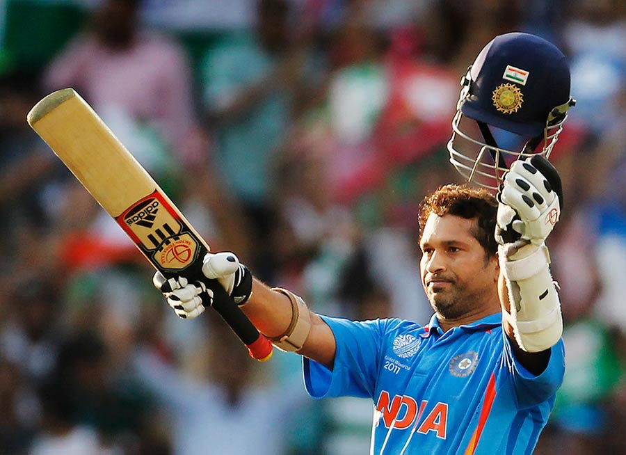Sachin Tendulkar (India): Nobody has played more World Cups, scored more World Cup runs or top-scored at more World Cup editions than Tendulkar, who finally got his hands on the most elusive trophy of his career in his home city of Mumbai in 2011. Averaging 56.95 with 2,278 runs to his name, the Little Master’s stats tell their own tale. But Tendulkar and the World Cup are defined by more than just numerical supremacy. Think back to his scintillating innings against Pakistan at Centurion in 2003 and his far more subdued effort against the same opposition eight years later in Mohali, and the emotional impact of Tendulkar at World Cups becomes clear. While 2003 and 1996 were the most prolific editions for Tendulkar, it was in 2011 that his World Cup legacy was sealed, as an entire nation played and prayed for one man 