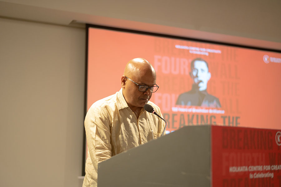 Abhilash Pillai, the curator of the festival said: “Breaking the Fourth Wall is a festival celebrating Bertolt Brecht’s 125th birth anniversary. We tried to uncover the mysteries behind his works’ limited staging, delve into his pioneering acting techniques and socio-political narratives”  