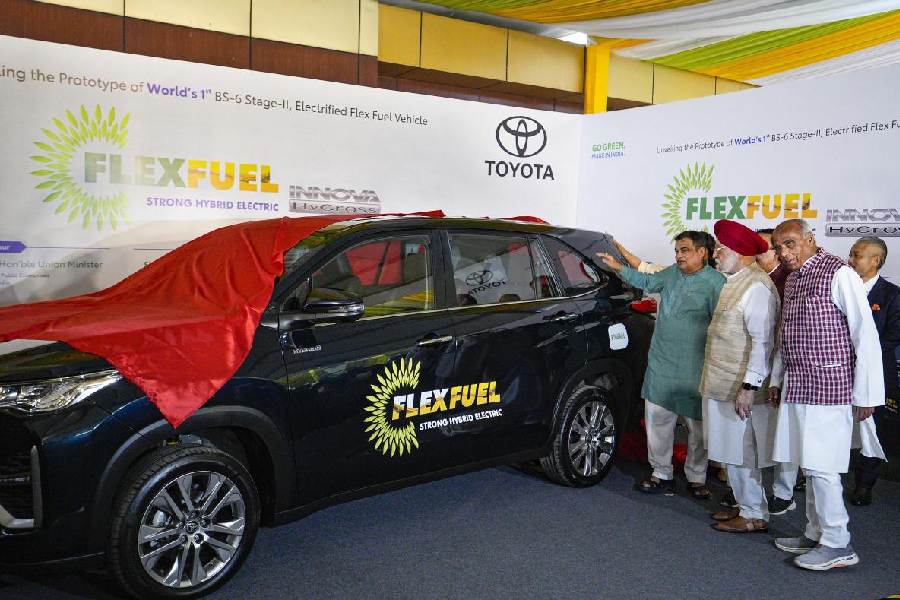 Ethanol Toyota Kirloskar Motors showcases ethanolrun model of the BS