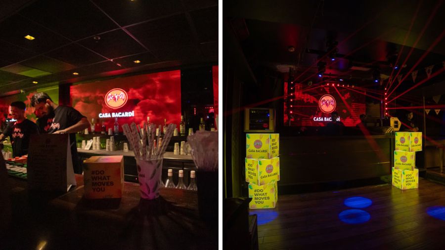 With this event being the last one of the tour, Team Bacardi pulled out all the stops. The nightclub Nocturne on Shakespeare Sarani was decked up with Bacardi props, setting the stage for the night
