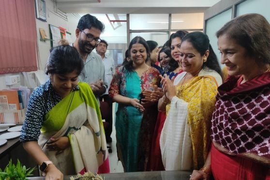 Senior students showed their gratitude towards teachers by cutting the cake and singing in praise of the teachers. The school Management distributed gifts and arranged a small party as a mark of appreciation for the commendable service rendered to the society by the teachers.