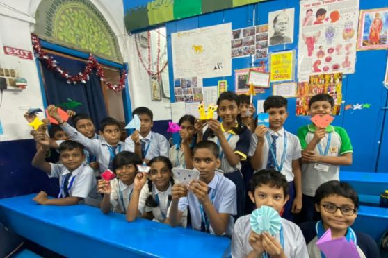 This was followed by a card making competition in which the children showcased their hidden talent through  ingeniously crafted cards bearing captivating and heart touching messages for their teachers.