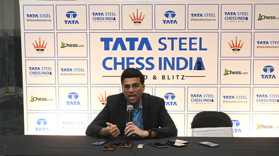 Five-time world champion Viswanathan Anand was in Kolkata to talk about what India’s ‘golden generation’ needs to do