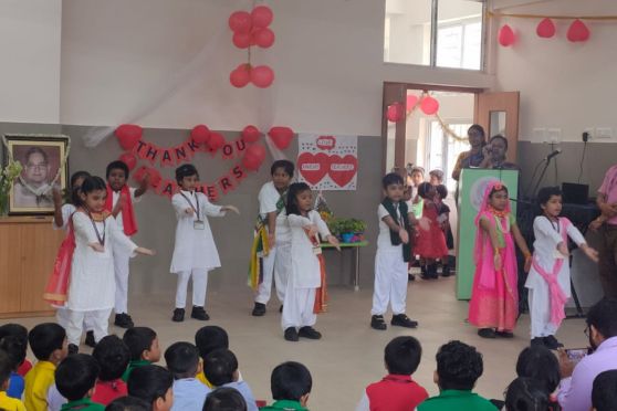 Students gave flowers and cards as a token of their love and gratitude. A number of games were organized for the instructors to close the day on a light-hearted note and the smiles all around definitely added to the ambience of the day.