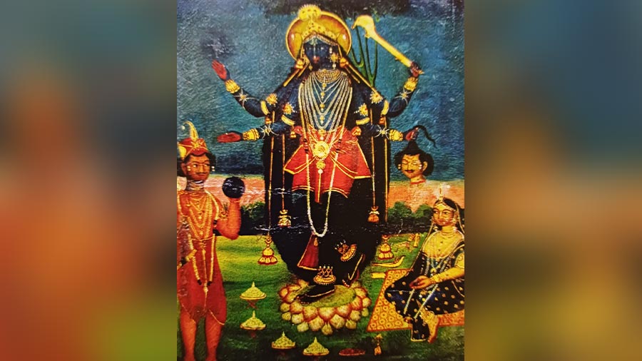 ‘Krishna Kali’, 43 cm x 31.7 cm, oil on canvas, Chitrakoot Art Gallery, Kolkata