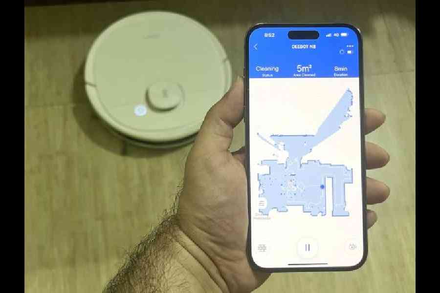The apartment being mapped on the app