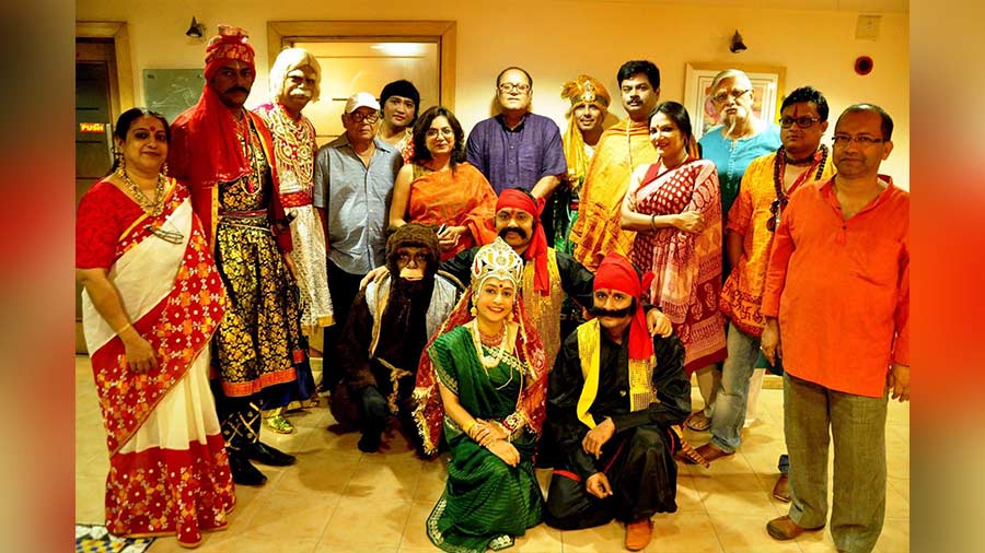 Natokey Aatok was formed in 2008-09, comprising Hiland Park residents, and is registered with the Paschim Bangla Natya Akademi
