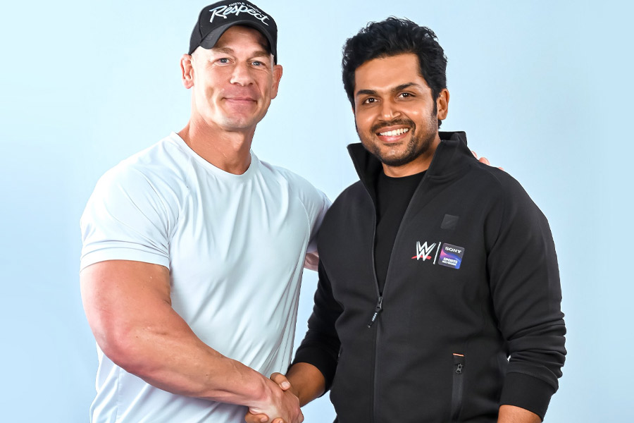 Wwe John Cena Porn Video Download - WWE | Karthi clicks picture with John Cena at WWE event in Hyderabad -  Telegraph India