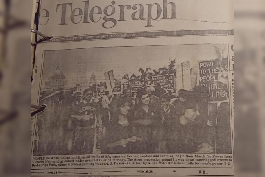 The report on the March for Power in The Telegraph on September 11, 1990
