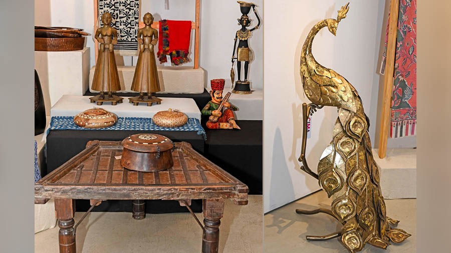 Metal and wood work from Udaipur, one of the focus sites for Art in Life 2023