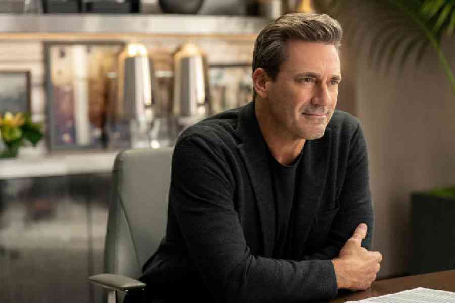 Jon Hamm stars in season three of The Morning Show in the role of a tech billionaire
