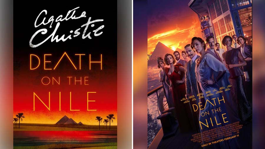 The book cover, and the movie poster
