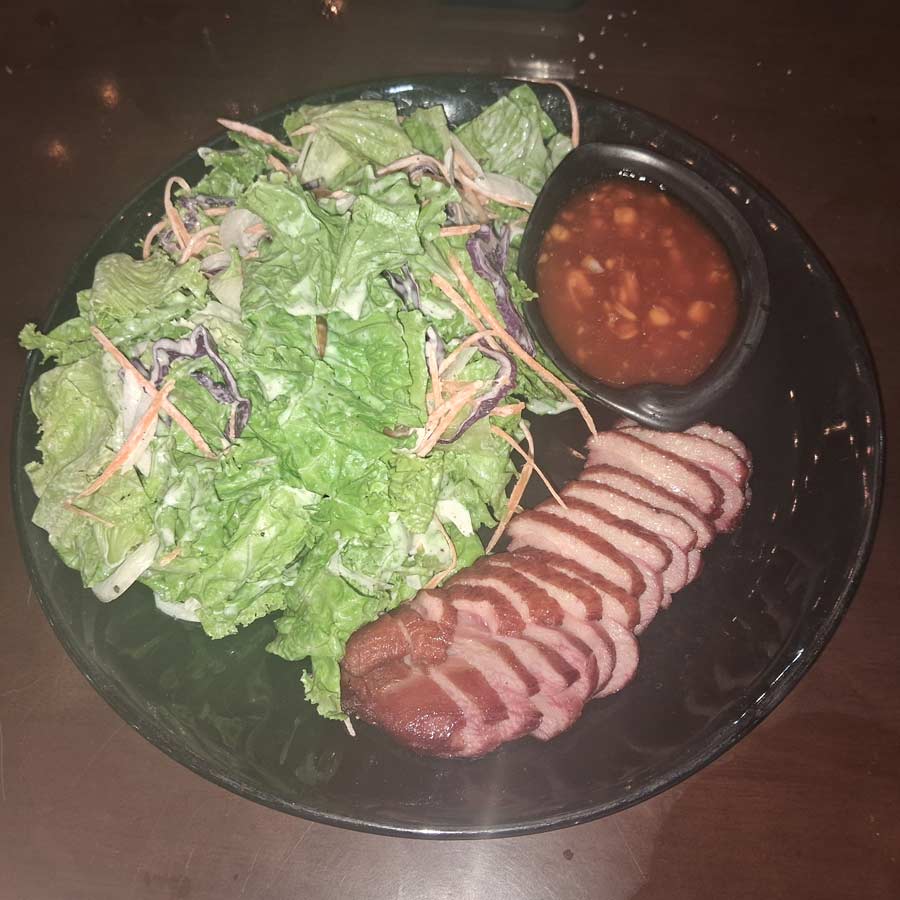 Goose Breast Salad: Many of us have tried a delicious crispy duck breast, but the Vietnamese have done the same with a goose. Served in a night market in Da Nang, this goose breast came with a side of salad and a spicy garlic sauce. The breast itself tasted smoky, and the sauces accompanying it gave it a tang