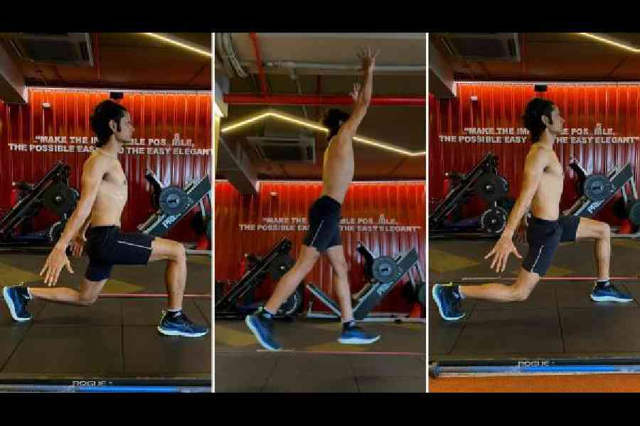 Cycled split lunge