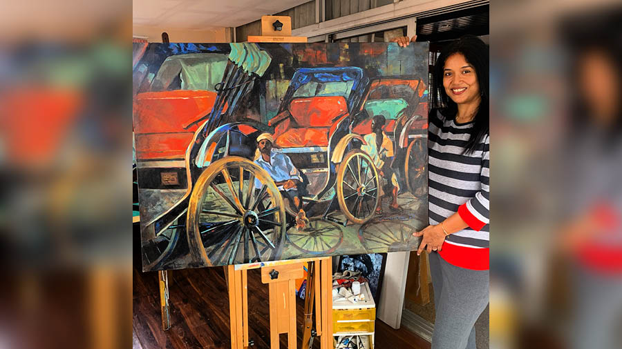 For Anukta, painting is a lot about providing “fleeting moments of happiness”