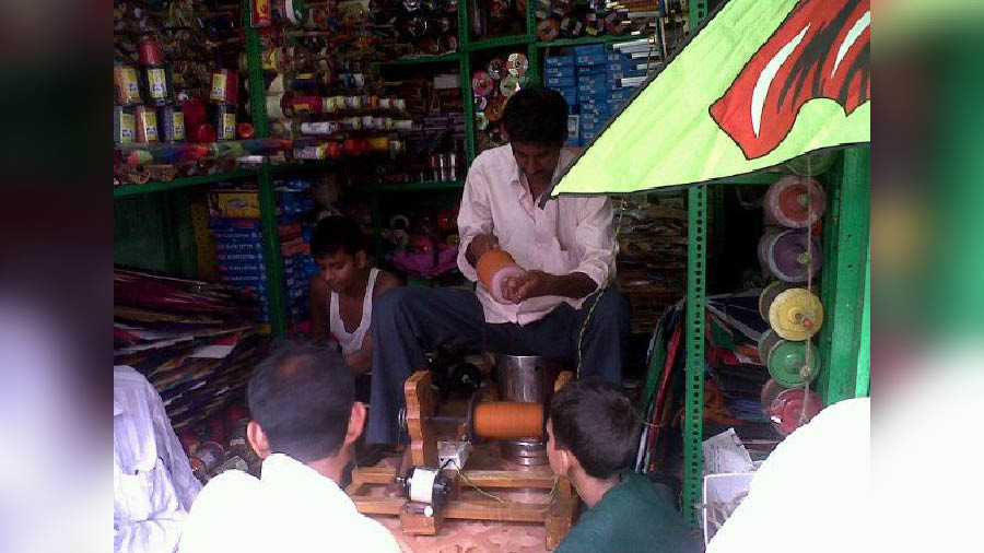 A kite shop in Kolkata