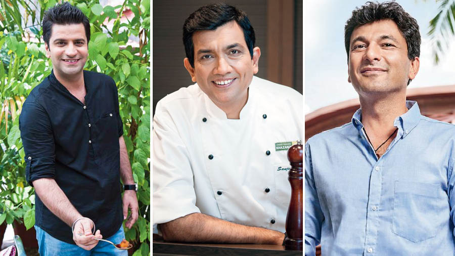 The list of leaders include celebrity chefs (L-R) Kunal Kapur, Sanjeev Kapoor and Vikas Khanna, among others