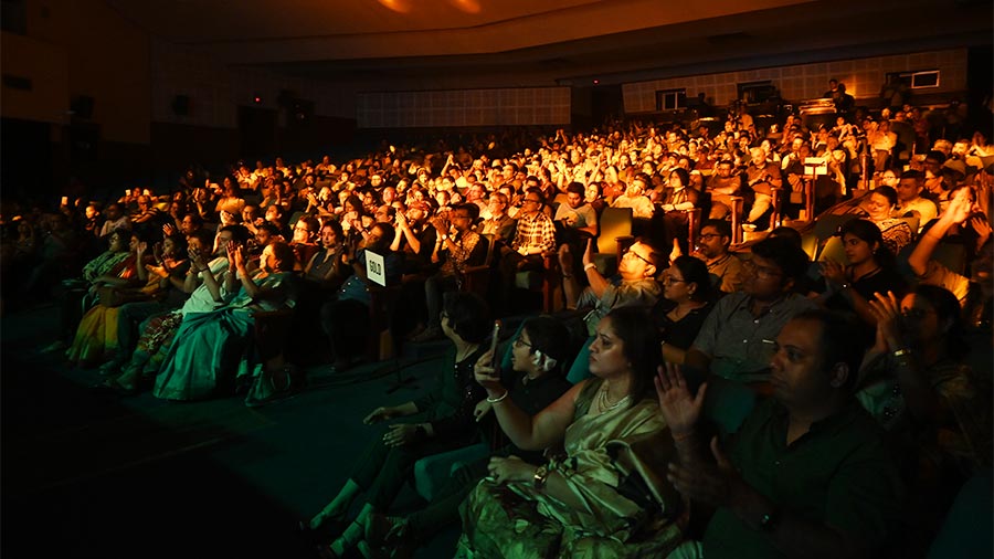 The audience at Rabindra Sadan 