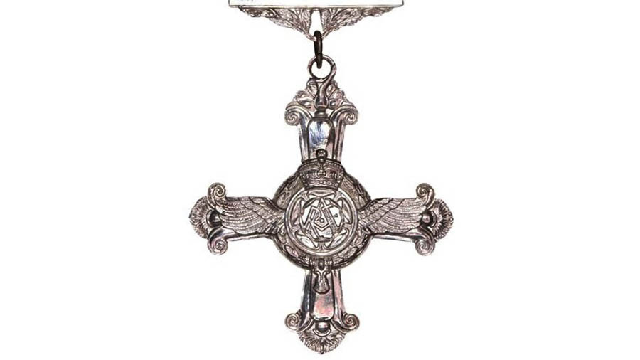A Distinguished Flying Cross (DFC) medal 