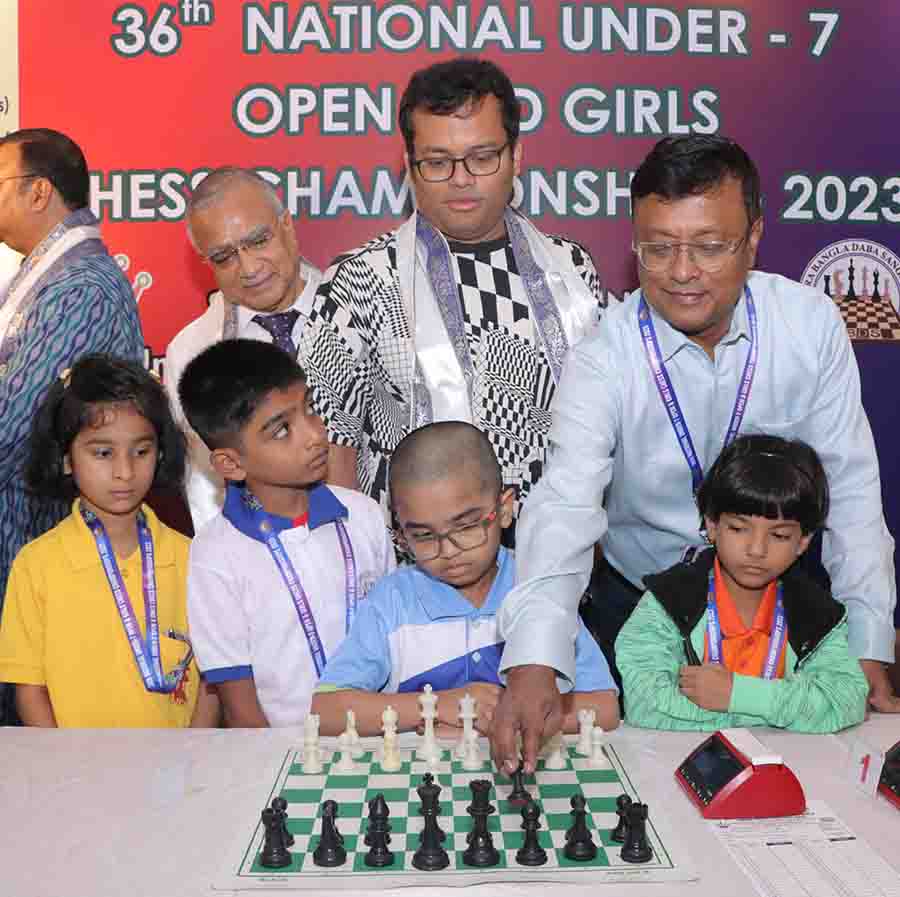 The 36th National Under-7 Boys and Girls Chess Championship was inaugurated on Thursday by grandmasters Surya Shekhar Ganguly and Dibyendu Barua at Salt Lake Stadium, Kolkata 