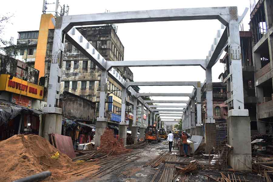 Construction work of the Kalighat Skywalk began in 2022 after West Bengal chief minister had announced it in 2019. The project is expected to be ready by this year end  