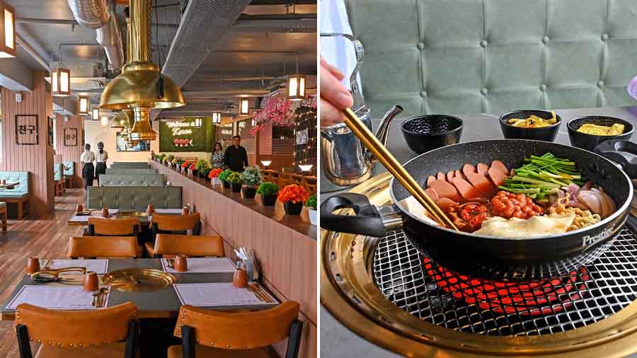 The newly opened Seoul Story on Park Street has favourites like (right) ‘jjigae’ and grilled pork belly, along with karaoke rooms and menu favourites from King’s Bakery