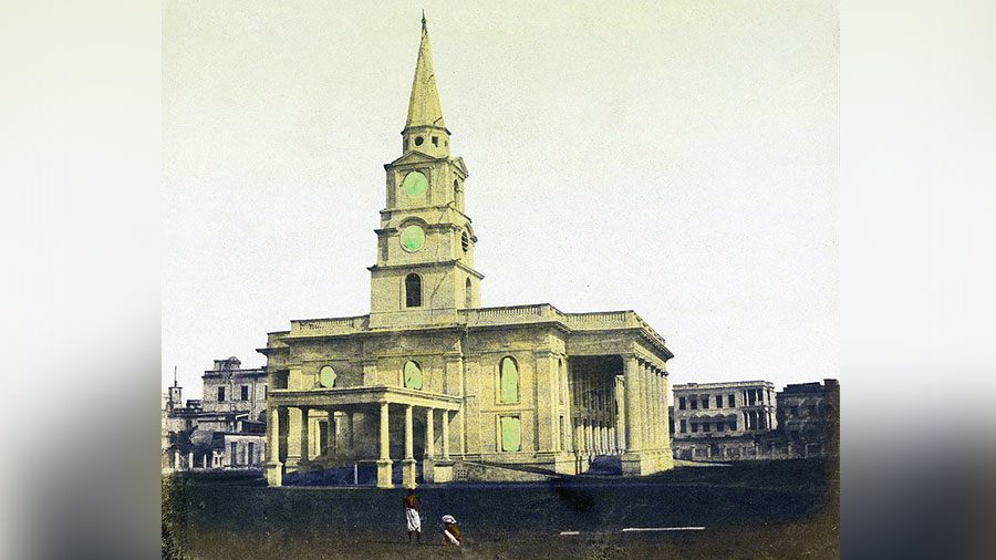 St John’s Cathedral Calcutta by Frederick Fiebig (1851)