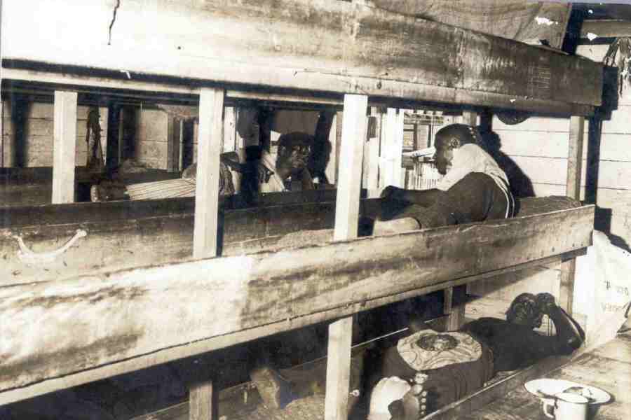 SEA SAW: Indentured labourers travelled in the lower decks of passenger ships from Calcutta.