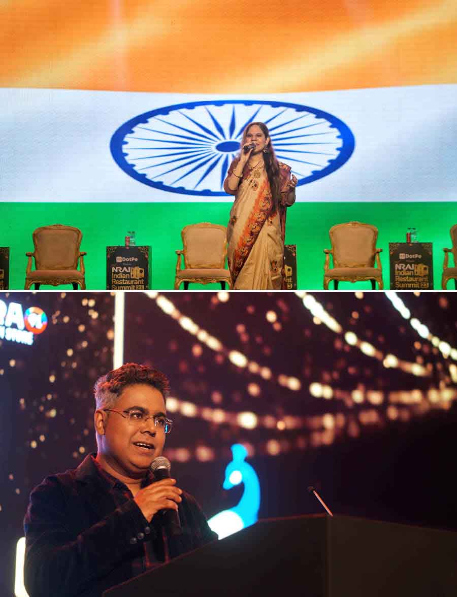 Day 1 of the summit began with the National Anthem and a soulful Ganesh Vandana by singer Sayani Palit. The host for the day was Mir Afsar Ali