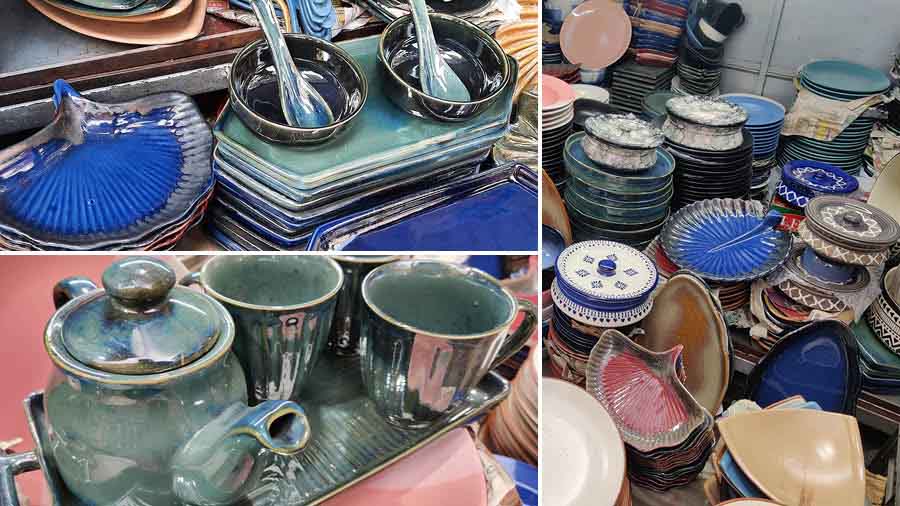 Ceramic ware from Ceramic Store on Rashbehari Avenue