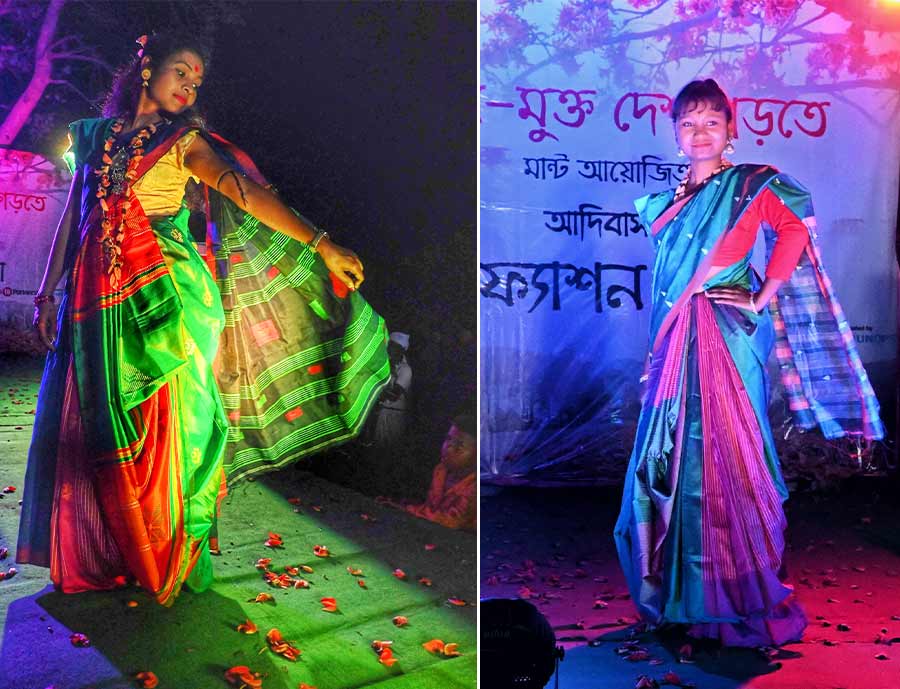 A tribal fashion show was hosted during the traditional festival Baha at Garia, Purulia on Tuesday   