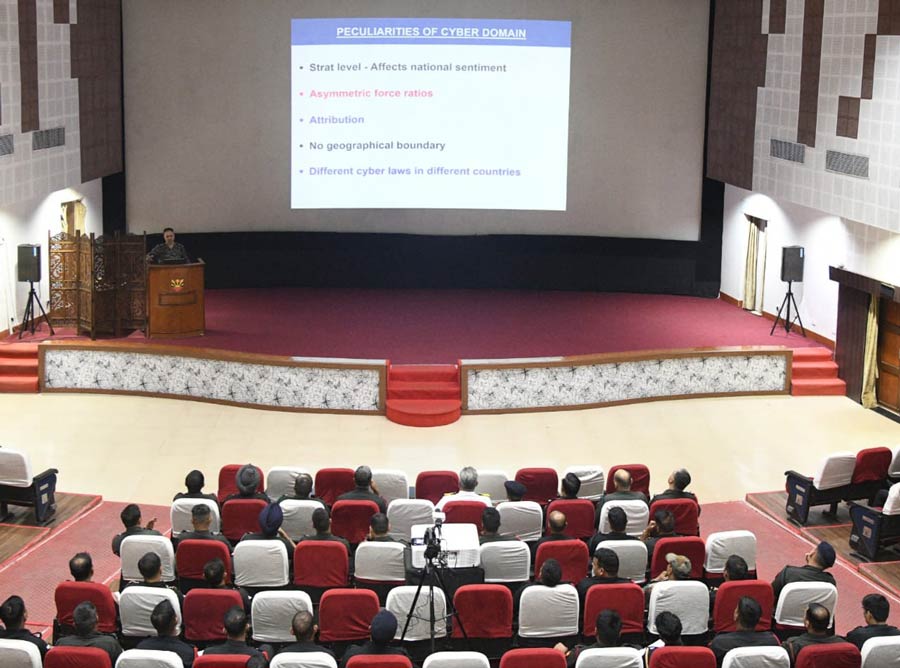 A cybersecurity lecture was organised at Albert Ekka Auditorium, Fort William, Kolkata for troops of headquarters Eastern Command on Thursday. Domain experts delivered lectures on Cybersecurity Landscape of the organisation, challenges and modus operandi of operatives of adversaries. The experts also highlighted various practices to ensure cyber hygiene in office and at home   