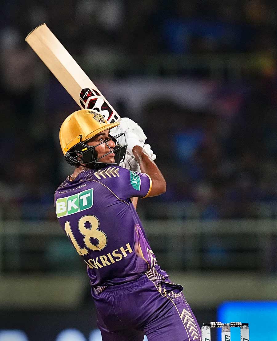 Angkrish Raghuvanshi (KKR): He was three years old when KKR took on RCB in the opening clash of the IPL way back in 2008. But when he walked in to bat against DC almost 16 years later on his IPL debut, Raghuvanshi was nerveless. With Narine teeing off at the other end, Raghuvanshi kept up the momentum, notching up 54 at a strike rate of 200, with five fours and three sixes, including a mind-boggling reverse-lap over third man for a memorable maximum 
