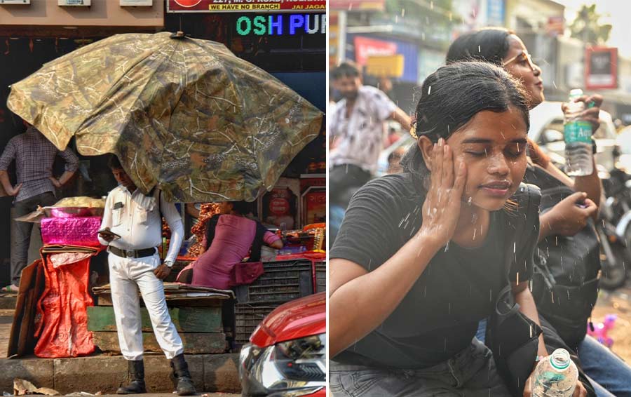 Kolkata experienced a hot day with partly cloudy sky on Friday. The maximum temperature recorded by IMD in the evening was around 36.7˚C  