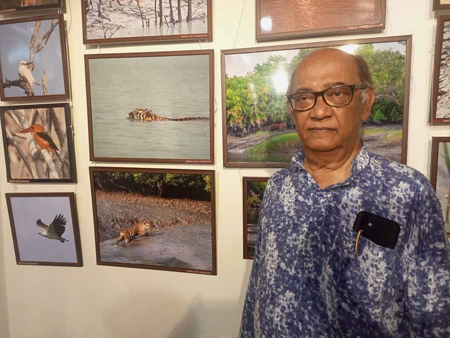 A wildlife and nature photography exhibition curated by non-profit NEWS led by wildlifer and ace photographer Biswajit Roy Chowdhury is being held at the Academy of Fine Arts from April 4 to 11. Nearly 400 photographs by different photographers shot in various parts of the country and abroad are on display. The photographs from Sunderbans have been showcased within a dedicated section  