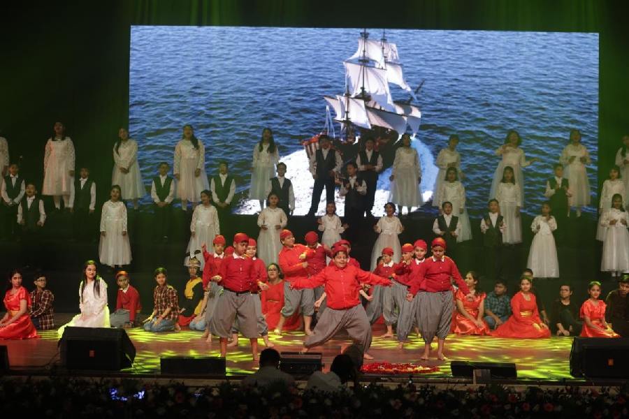 A dance of the sailors as part of the musical