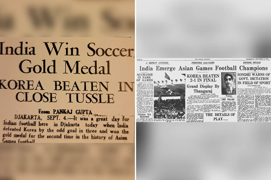 The articles which appeared in ‘The Hindustan Standard’ and ‘The Indian Express’ on the victory