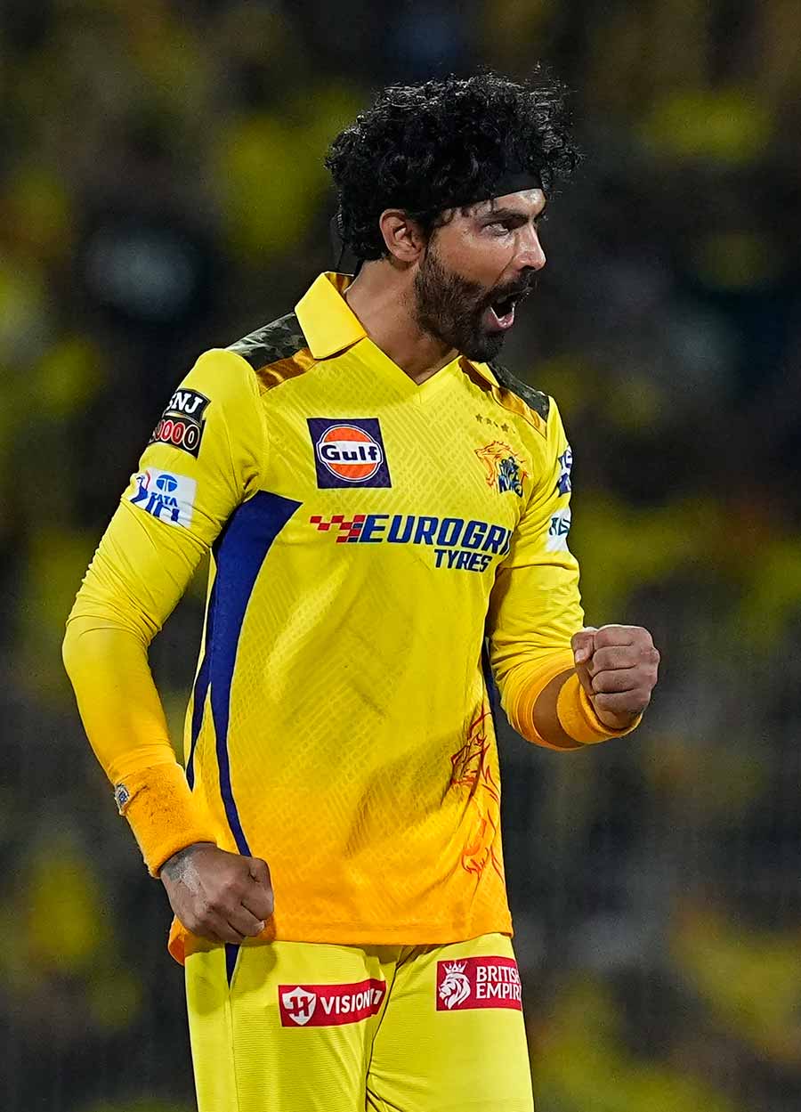 Ravindra Jadeja (CSK): While he went wicketless and scored a slow 31 not out  in a losing cause against SRH at the Rajiv Gandhi International Stadium, Jadeja drew first blood in CSK’s win against KKR when he took a flying catch off the very first ball at Chepauk. Following up his acrobatics in the field, Jadeja picked up three wickets for 18 runs in his four overs, getting Sunil Narine and Angkrish Raghuvanshi in the same over. His bowling heroics meant that Jadeja was not required to bat as CSK coasted to the target of 138 with seven wickets to spare 