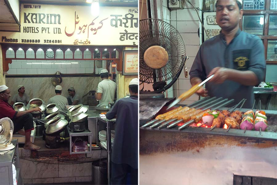 In Delhi, the most famous, and perhaps a tad overhyped, eatery in the Jama Masjid areais Karim’s