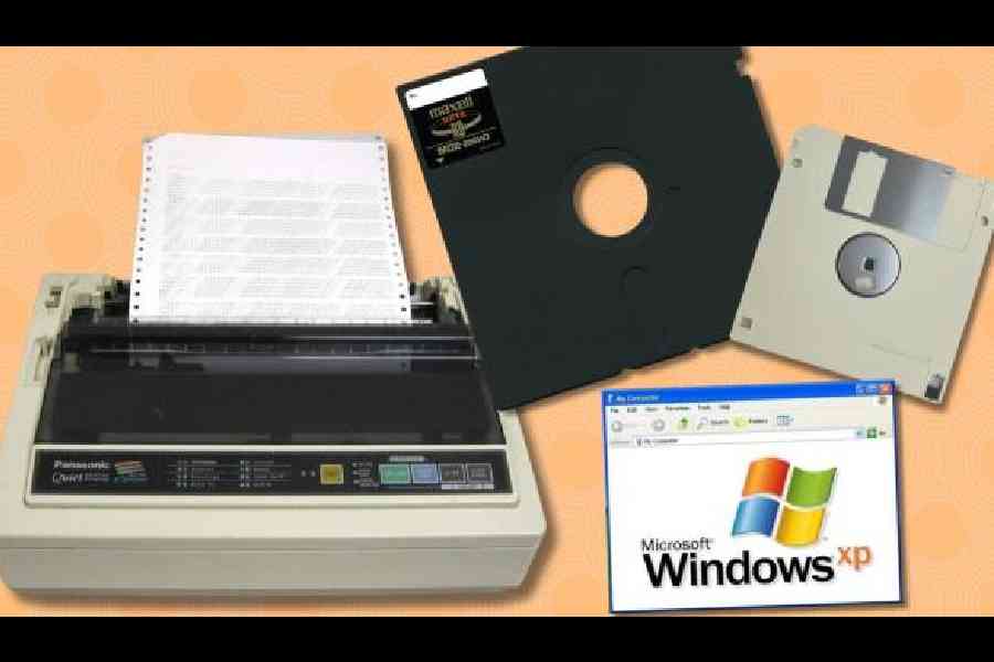 The dot-matrix printer, floppy disks and Windows 95 remind us what we have left behind in the tech world