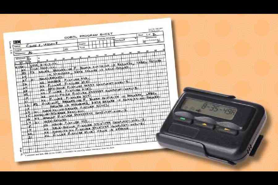 COBOL programming language is still used in some places and so are pagers